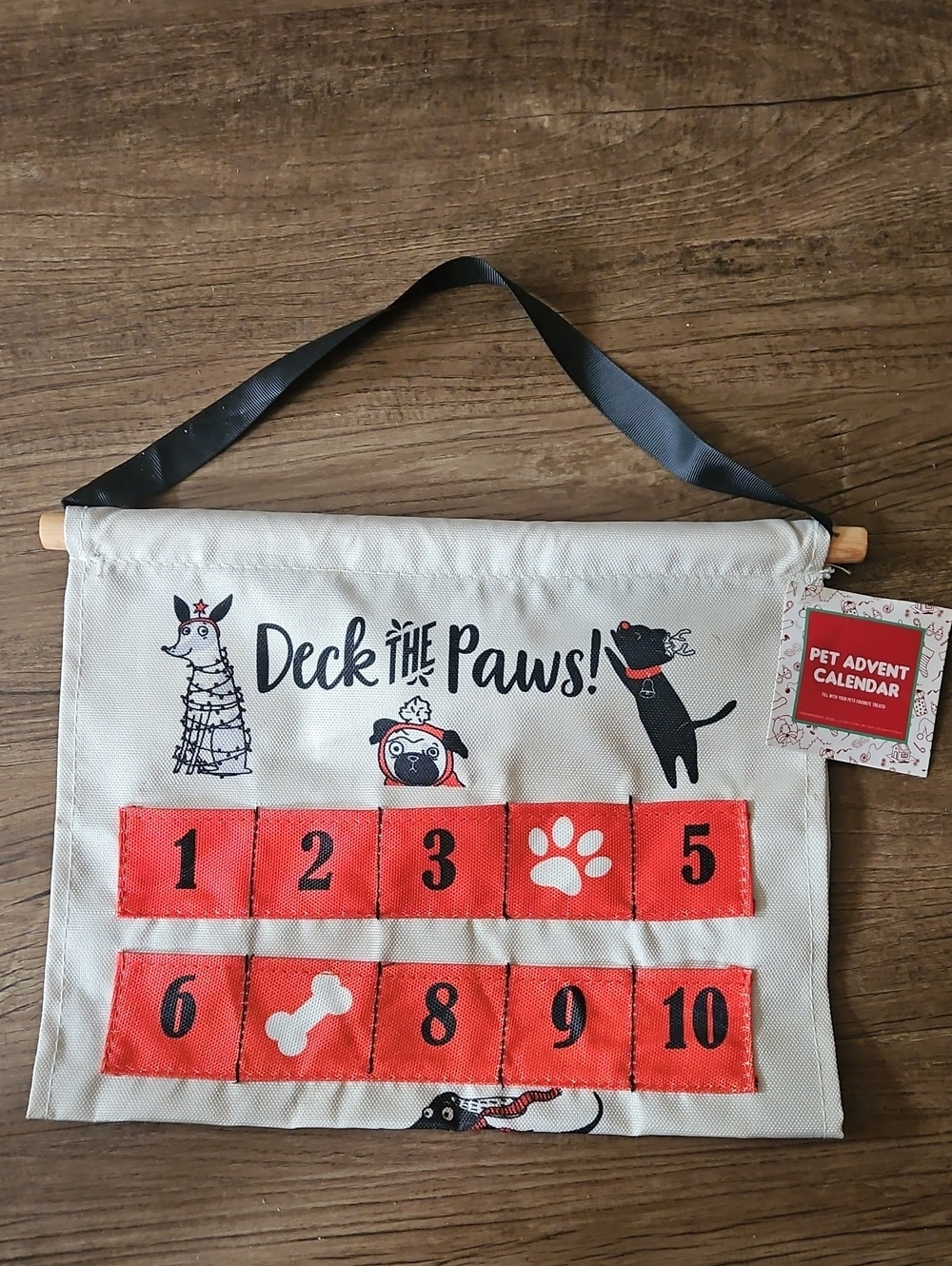 Pet Advent Calendar Deck The Paws Dogs Cats Treats Christmas Countdown Calendar